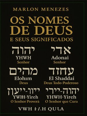 cover image of Os nomes de Deus e os seus significados